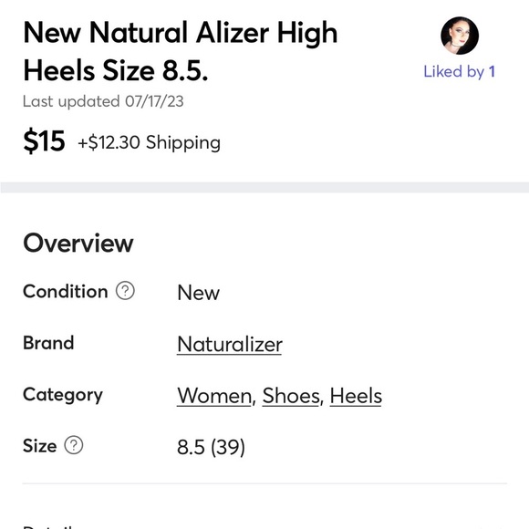 New Natural Alizer High Heels . - Picture 6 of 9
